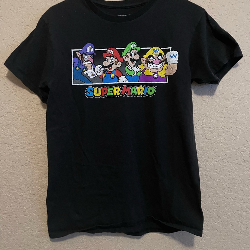 Super Mario Tee. Small, Black, and Once Worn